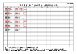 青森市営バス「 奥内駅前 」停留所時刻表