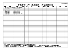 青森市営バス「 流通団地 」停留所時刻表