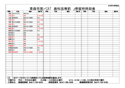 青森市営バス「 歯科技専前 」停留所時刻表
