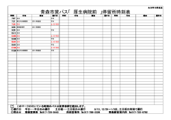 青森市営バス「 厚生病院前 」停留所時刻表