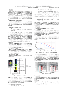 DPM のスコア回帰を用いたオクルージョン対応による人検出性能の高