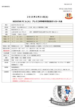 (A) アレスコ杯争奪卒団記念サッカー大会