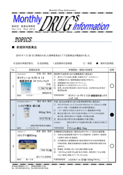 Monthly Drugs Information [February]