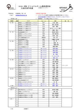 2015選考会 計測予約表