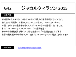ジャカルタマラソン 2015 G42