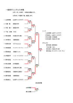 一般男子シングルス本戦