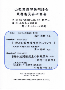 16 - 山梨県病院薬剤師会