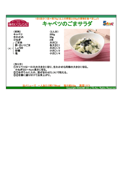 キャベツのごまサラダ