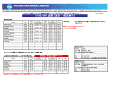 THAILAND 混載 【東京 / 横浜積み】