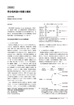 性分化疾患の基礎と臨床