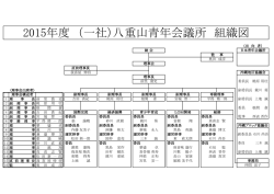 一般社団法人 八重山青年会議所 2015年度組織図