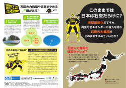 このままでは 日本は石炭だらけに?