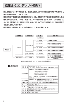 低圧進相コンデンサ（N2形）