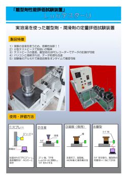 実溶湯を使った離型剤・潤滑剤の定量評価試験装置