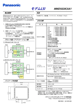 モデムLSI - Panasonic