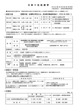 玉掛け技能講習 - 公益社団法人 奈良県労働基準協会