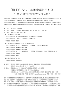 「畑 DE マウロの地中海トマト 3」