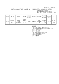 一般競争入札(総合評価落札方式)案内書 生活困窮者自立相談