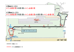 5kmコース≫ メイン会場1周+外周1周+メイン会場1周 ≪10kmコース