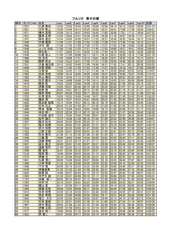 フルマラソン ソロ 男子の部