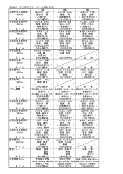 第46回 市民体育大会 スケート競技結果