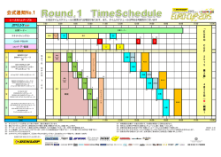 第1戦タイムスケジュール(PDF - DUNLOP presents EURO CUP 2015