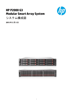 HP P2000 G3 MSA システム構成図 - 日本HP