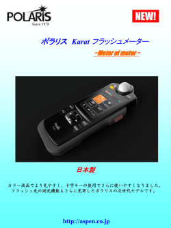 ポラリスKaratフラッシュメーターカタログ