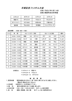 卒業記念フットサル大会