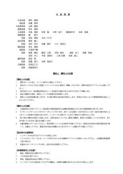第13回町田オープンバドミントン大会 組み合わせ