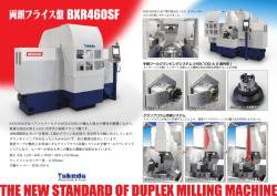 両頭フライス盤 Duplex Milling Machine BXR460SF
