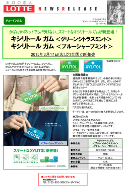 キシリトール ガム ＜グリーンシトラスミント