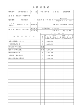 H27.03.03紙入札結果表(67.6KBytes)