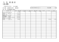 （見 積） 入 札 経 過 表
