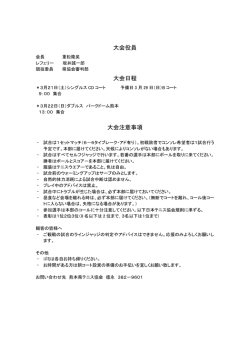 2015全日本ジュニアテニス選手権・県予選・ドロー