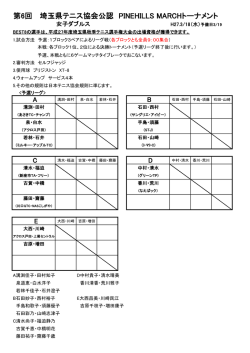 公認大会 3/18女Dドローを掲載しました。