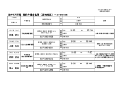 法テラス群馬 契約弁護士名簿 （高崎地区）