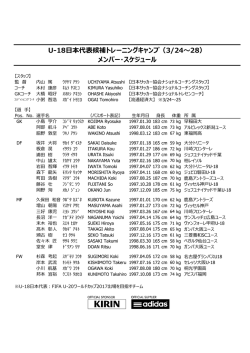 メンバー・スケジュール