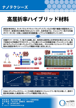 高屈折率ハイブリッド材料