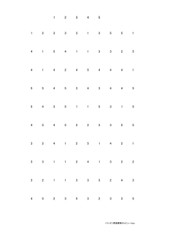 注意抹消・キャンセレーション課題4（数字抹消課題） | PDFダウンロード