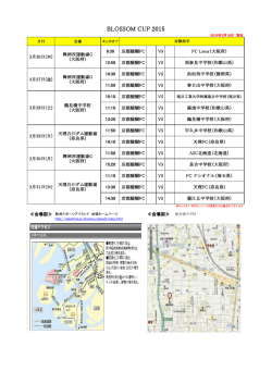 BLOSSOM CUP 2015(U