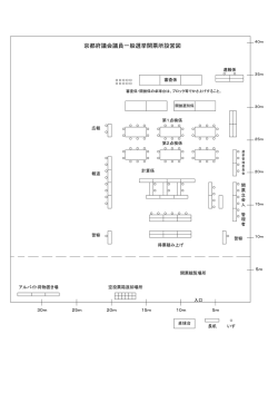 京都府議会議員一般選挙開票所設営図