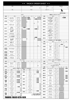 在庫情報 - RADICA
