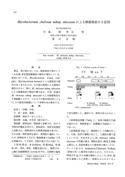 Mycobacterium chelonae subsp. abscessus による肺感染症の2症 例