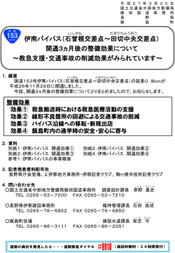 伊南バイパス（石曾根交差点～田切中央交差点）