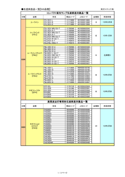 生産終息品一覧【93品種】 高周波点灯専用形生産終息対象品一覧;pdf
