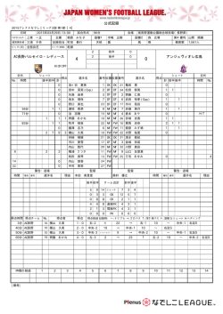 公式記録 - なでしこリーグ;pdf
