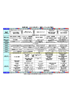 札幌三越 ＜2015年4月＞ 催事・イベントのご案内