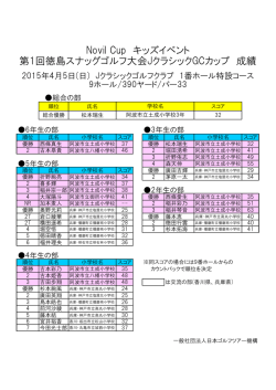 コチラ - 日本ゴルフツアー機構
