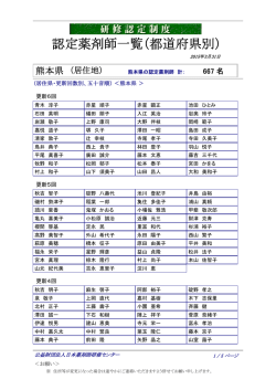 熊本県 - 日本薬剤師研修センター